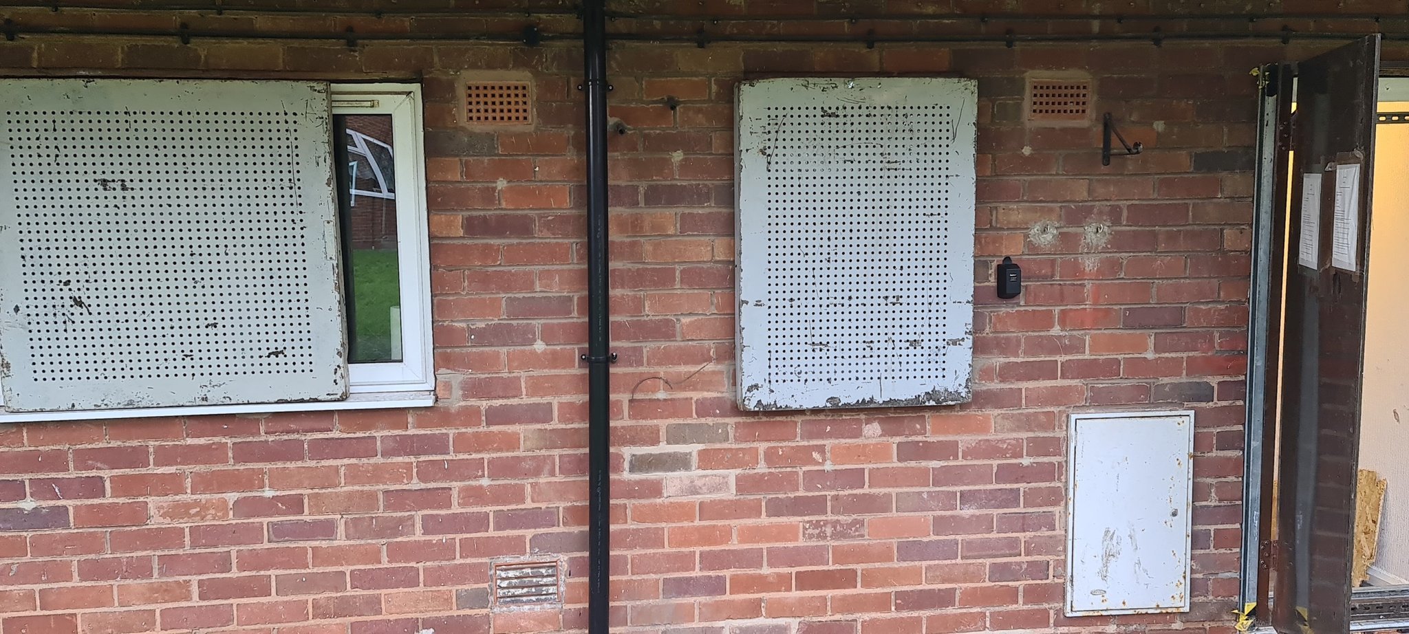 The property in Pale Street, Upper Gornal, which has now been boarded up. Pic - Dudley North Police